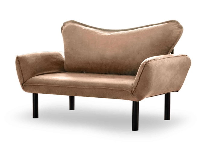 Atelier Del Sofa Chatto - Sofá-Cama de 2 Plazas Marrón Claro